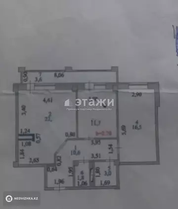 3-комнатная квартира, этаж 6 из 10, 69 м²