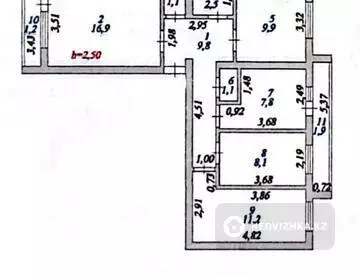 4-комнатная квартира, этаж 1 из 5, 72 м²