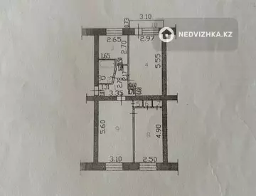 62.5 м², 3-комнатная квартира, этаж 5 из 5, 62 м², изображение - 11