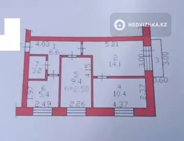50 м², 3-комнатная квартира, этаж 5 из 5, 50 м², изображение - 18