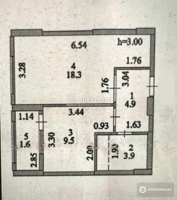 1-комнатная квартира, этаж 12 из 12, 38 м²