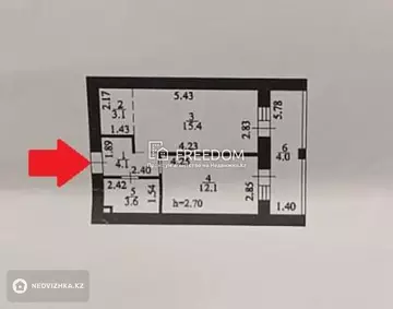 42.2 м², 2-комнатная квартира, этаж 7 из 12, 42 м², изображение - 20