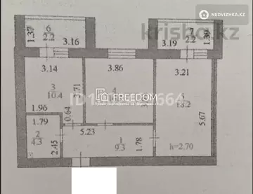 60.9 м², 2-комнатная квартира, этаж 9 из 12, 61 м², изображение - 12