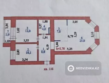 70 м², 3-комнатная квартира, этаж 3 из 9, 70 м², изображение - 5