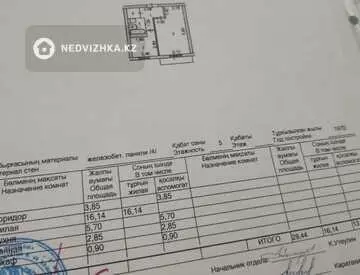 1-комнатная квартира, этаж 2 из 5