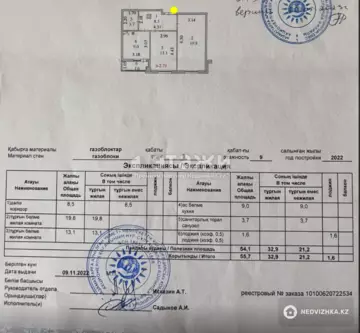 2-комнатная квартира, этаж 9 из 10, 56 м²