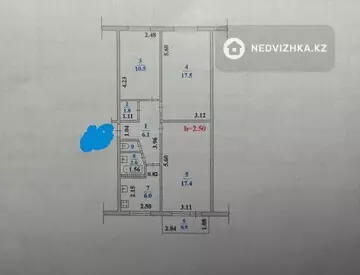 63.1 м², 3-комнатная квартира, этаж 3 из 5, 63 м², изображение - 14