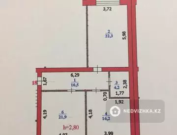 80.2 м², 2-комнатная квартира, этаж 1 из 5, 80 м², изображение - 7