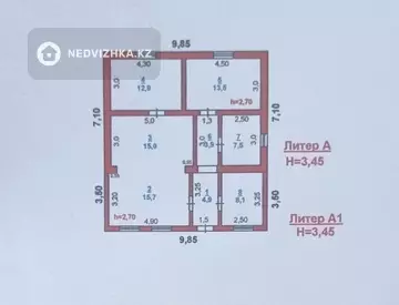 83.4 м², 4-комнатный дом, 5 соток, 83 м², изображение - 6