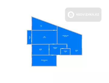 4-комнатная квартира, этаж 2 из 5, 85 м²