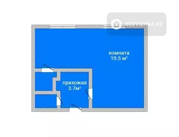 26.6 м², 1-комнатная квартира, этаж 4 из 5, 27 м², изображение - 7