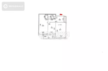 2-комнатная квартира, этаж 4 из 7, 75 м²