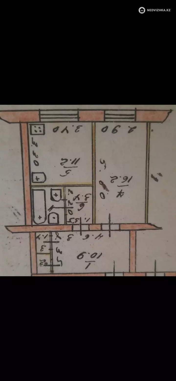 47 м², 1-комнатная квартира, этаж 2 из 4, 47 м², изображение - 1