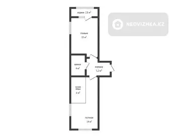 45.5 м², 2-комнатная квартира, этаж 3 из 16, 46 м², изображение - 10