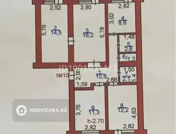 85 м², 4-комнатная квартира, этаж 2 из 2, 85 м², изображение - 43
