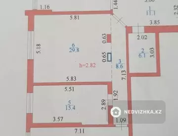 3-комнатная квартира, этаж 3 из 5, 120 м²