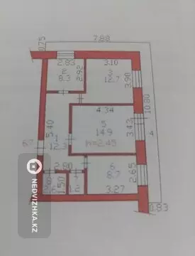 65.2 м², 3-комнатная квартира, этаж 3 из 6, 65 м², изображение - 7