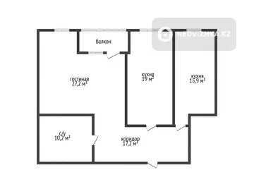 82 м², 2-комнатная квартира, этаж 2 из 4, 82 м², изображение - 11
