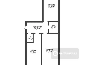 81 м², 2-комнатная квартира, этаж 3 из 5, 81 м², изображение - 8
