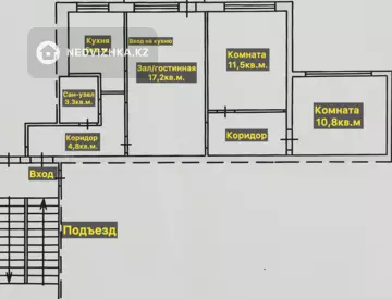 60 м², 3-комнатная квартира, этаж 4 из 5, 60 м², изображение - 15