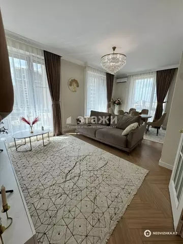 2-комнатная квартира, этаж 6 из 17, 85 м², на длительный срок