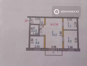 46 м², 2-комнатная квартира, этаж 2 из 3, 46 м², изображение - 8