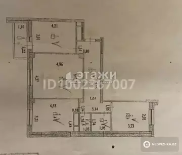 3-комнатная квартира, этаж 5 из 14, 79 м²