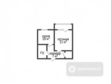 1-комнатная квартира, этаж 3 из 9, 40 м²