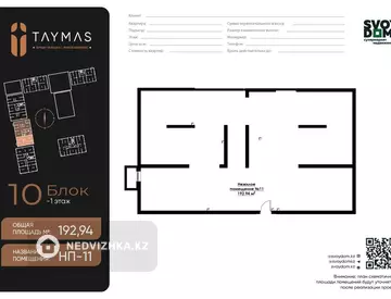 Помещение, 1 этаж, 193 м²