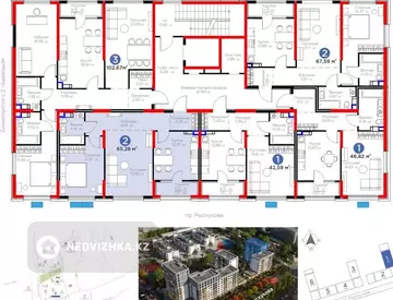 2-комнатная квартира, этаж 7 из 9, 66 м²
