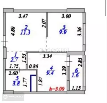 2-комнатная квартира, этаж 11 из 12, 39 м²