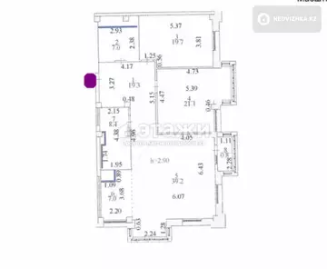 3-комнатная квартира, этаж 3 из 9, 120 м²