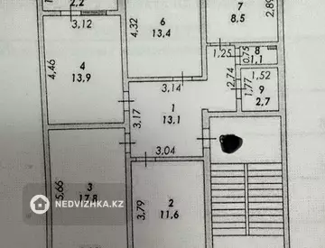 4-комнатная квартира, этаж 4 из 5, 84 м²