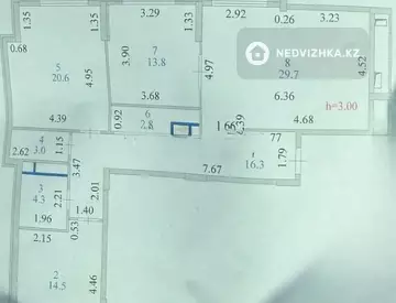 3-комнатная квартира, этаж 9 из 16, 105 м²