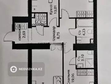 3-комнатная квартира, этаж 11 из 12, 98 м²