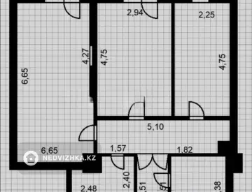 2-комнатная квартира, этаж 3 из 25, 67 м²