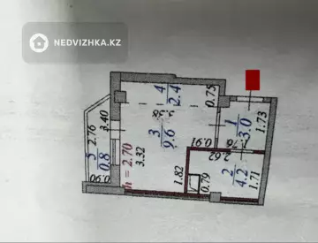 1-комнатная квартира, этаж 1 из 10, 20 м²