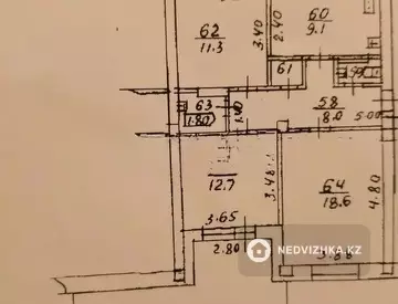 3-комнатная квартира, этаж 1 из 5, 79 м²