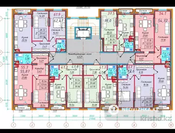 2-комнатная квартира, этаж 5 из 6, 68 м²