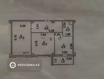 2-комнатная квартира, этаж 6 из 14, 56 м²