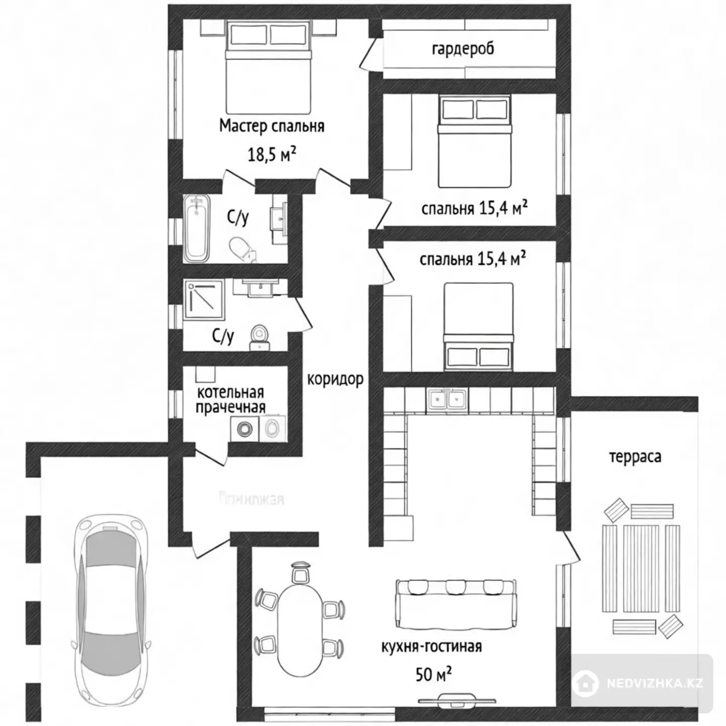190 м², 4-комнатный дом, 7.5 соток, 190 м², изображение - 1