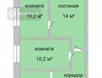 3-комнатная квартира, этаж 3 из 5, 50 м²