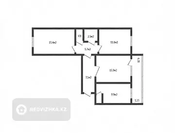 3-комнатная квартира, этаж 10 из 10, 71 м²