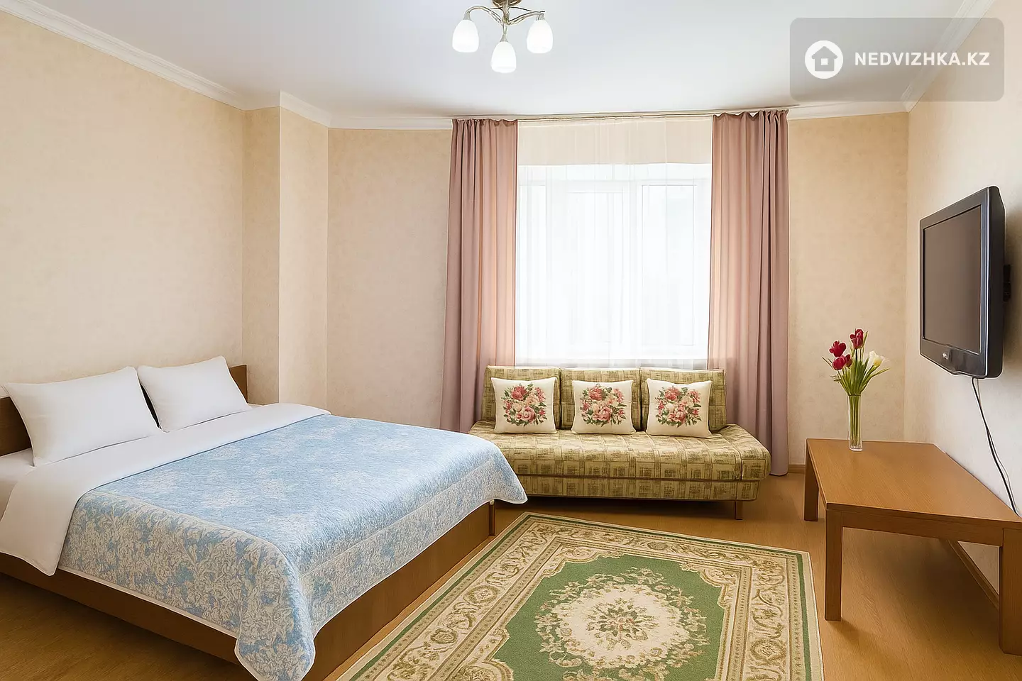 45 м², 1-комнатная квартира, этаж 2 из 14, 45 м², посуточно, изображение - 1