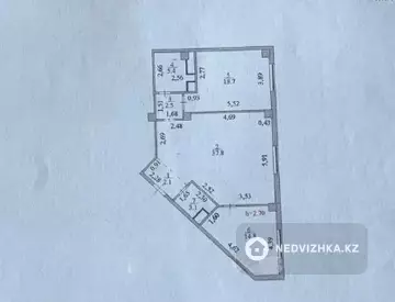 2-комнатная квартира, этаж 7 из 17, 84 м²