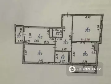 3-комнатная квартира, этаж 4 из 9, 103 м²