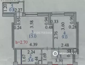 2-комнатная квартира, этаж 3 из 16, 35 м²