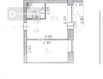 1-комнатная квартира, этаж 5 из 10, 34 м²