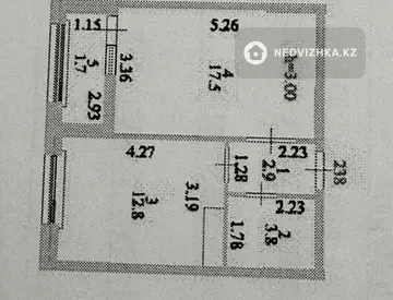 1-комнатная квартира, этаж 8 из 12, 39 м²