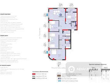 4-комнатная квартира, этаж 19 из 20, 137 м²